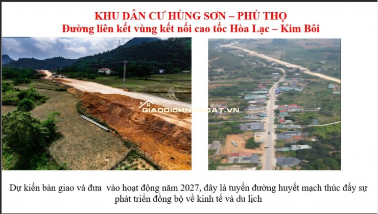 Mua 1 lô đất tặng 1 lô liền kề tại Kim Bôi, Hòa Bình
